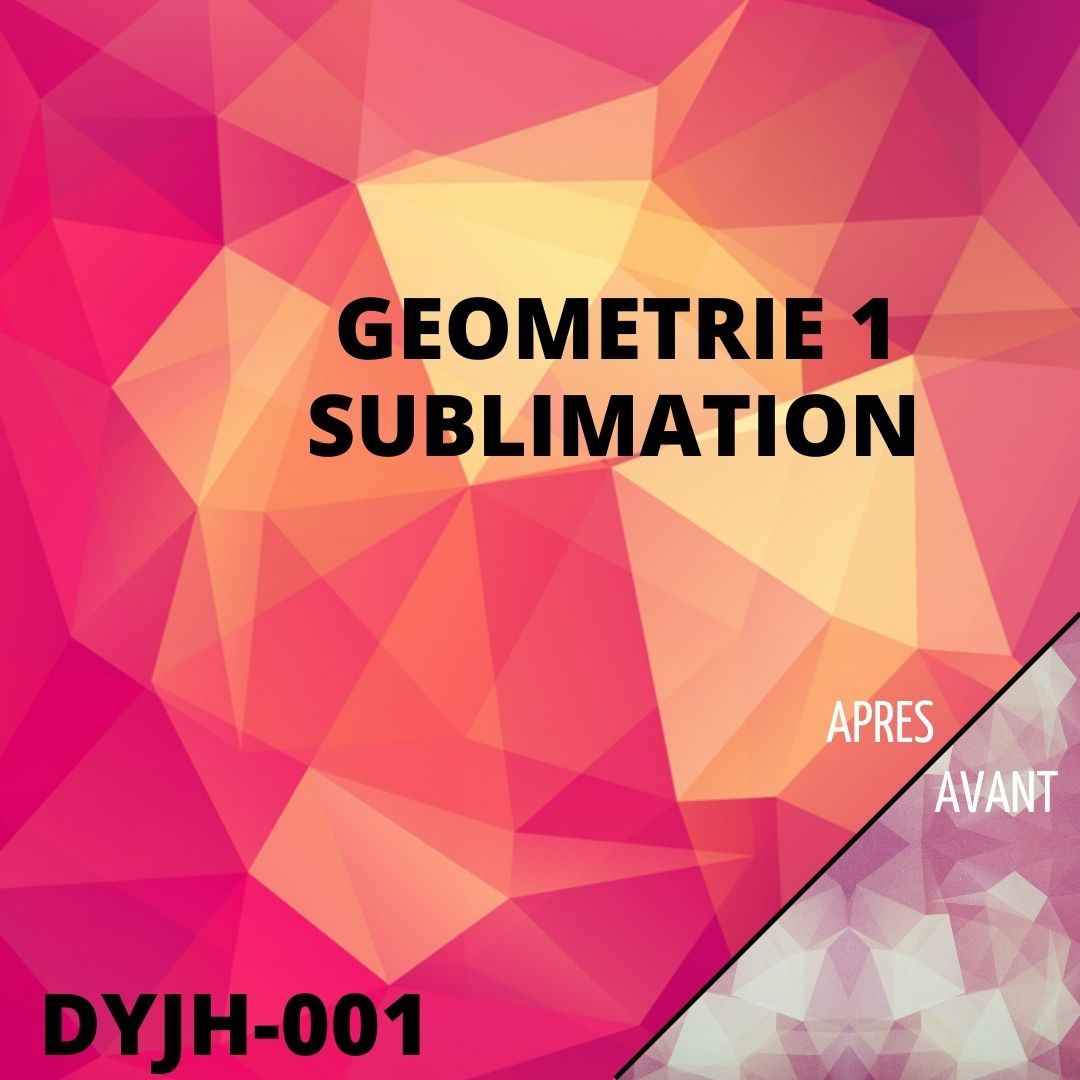 feuille de transfert infusible ink sublimation motifs géométrique atome3d