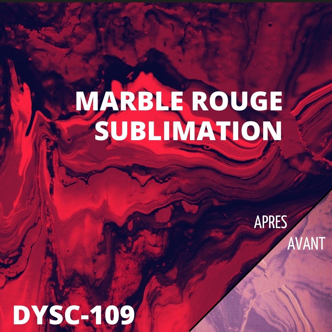 sublimation infusible ink marble effet rouge atome3d feuille 30x30 cm