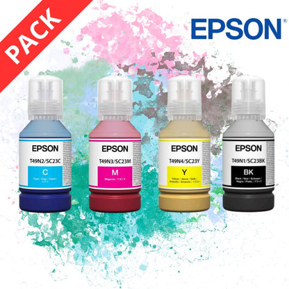 Epson - Pack Recharge - 4 Cartouches à Sublimation de 140 ml