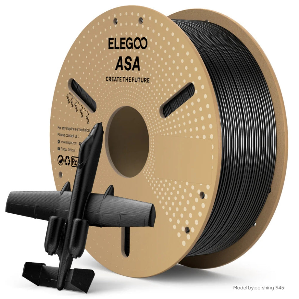 Elegoo - ASA - Noir Profond (Deep Black) - 1,75 mm - 1 kg