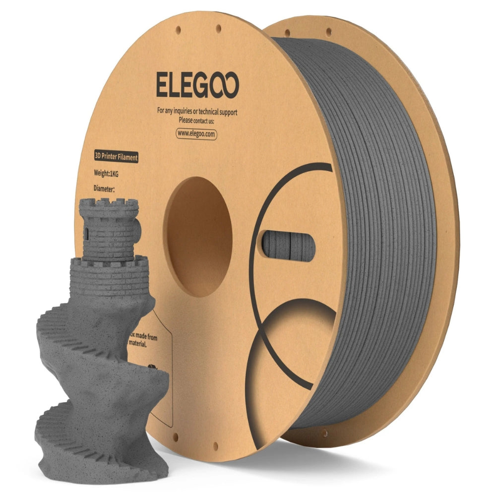 Elegoo - PLA Marble - Gris Beton (Cement Grey) - 1,75 mm - 1 kg