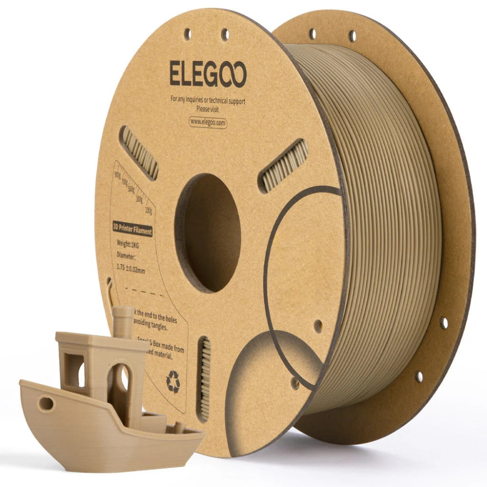 Elegoo - PLA Special - Wood - Chargé Bois (Wood Filled) - 1,75 mm - 1 kg