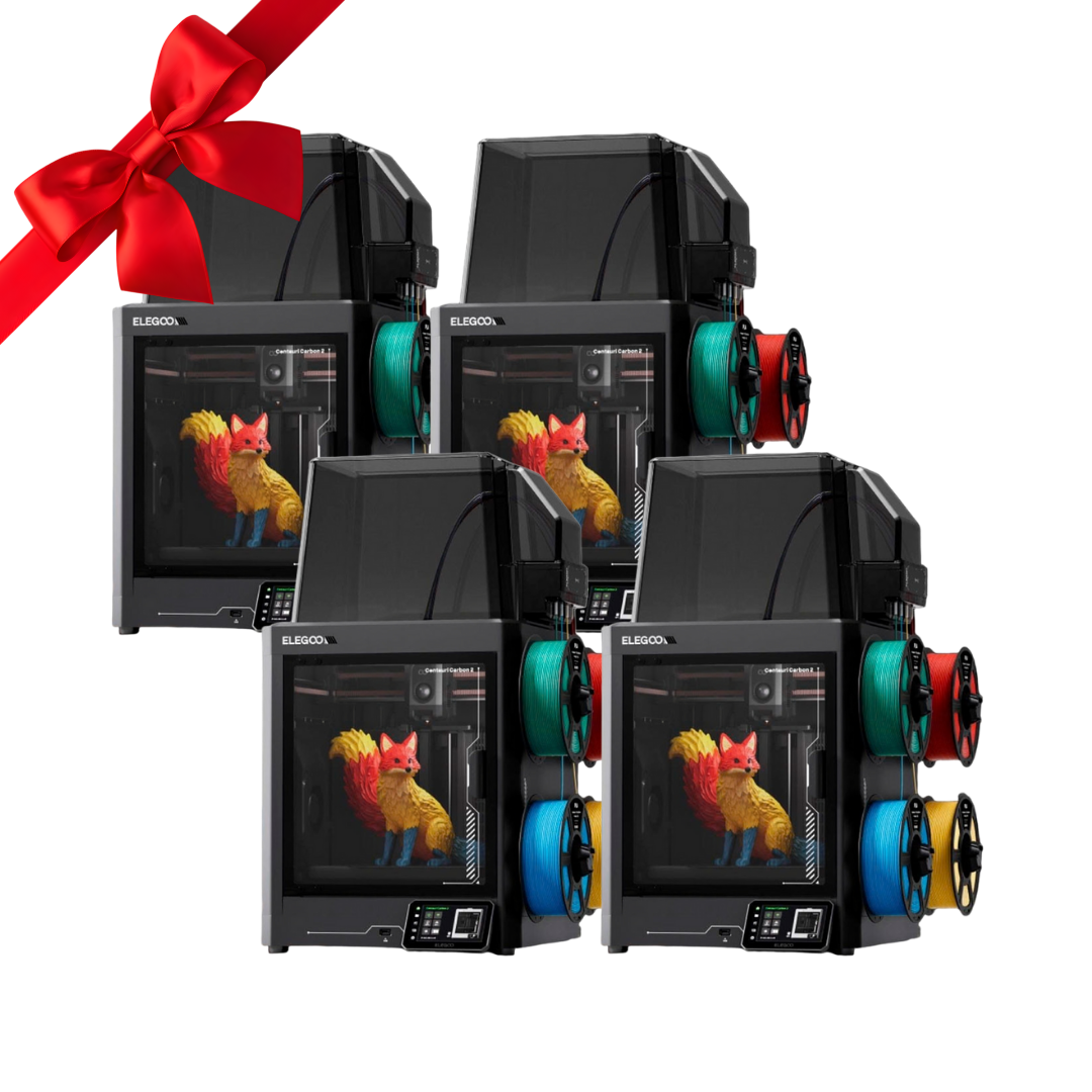 Elegoo - Pack4 x Centauri Carbon 2 Combo - Imprimante 3D avec Multicolore CC2 + CANVAS