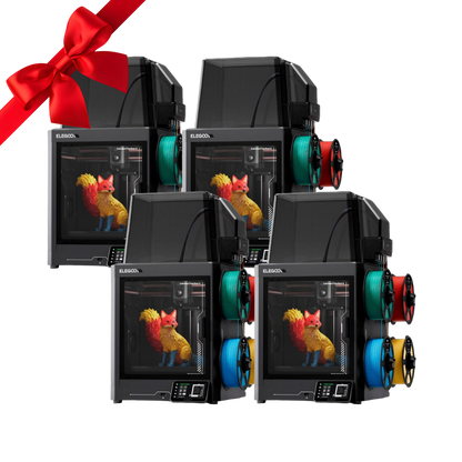 Elegoo - Pack4 x Centauri Carbon 2 Combo - Imprimante 3D avec Multicolore CC2 + CANVAS
