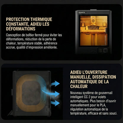 Elegoo - Mega Pack Centauri Carbon 2 Combo - Imprimante 3D avec Multicolore CC2 + CANVAS