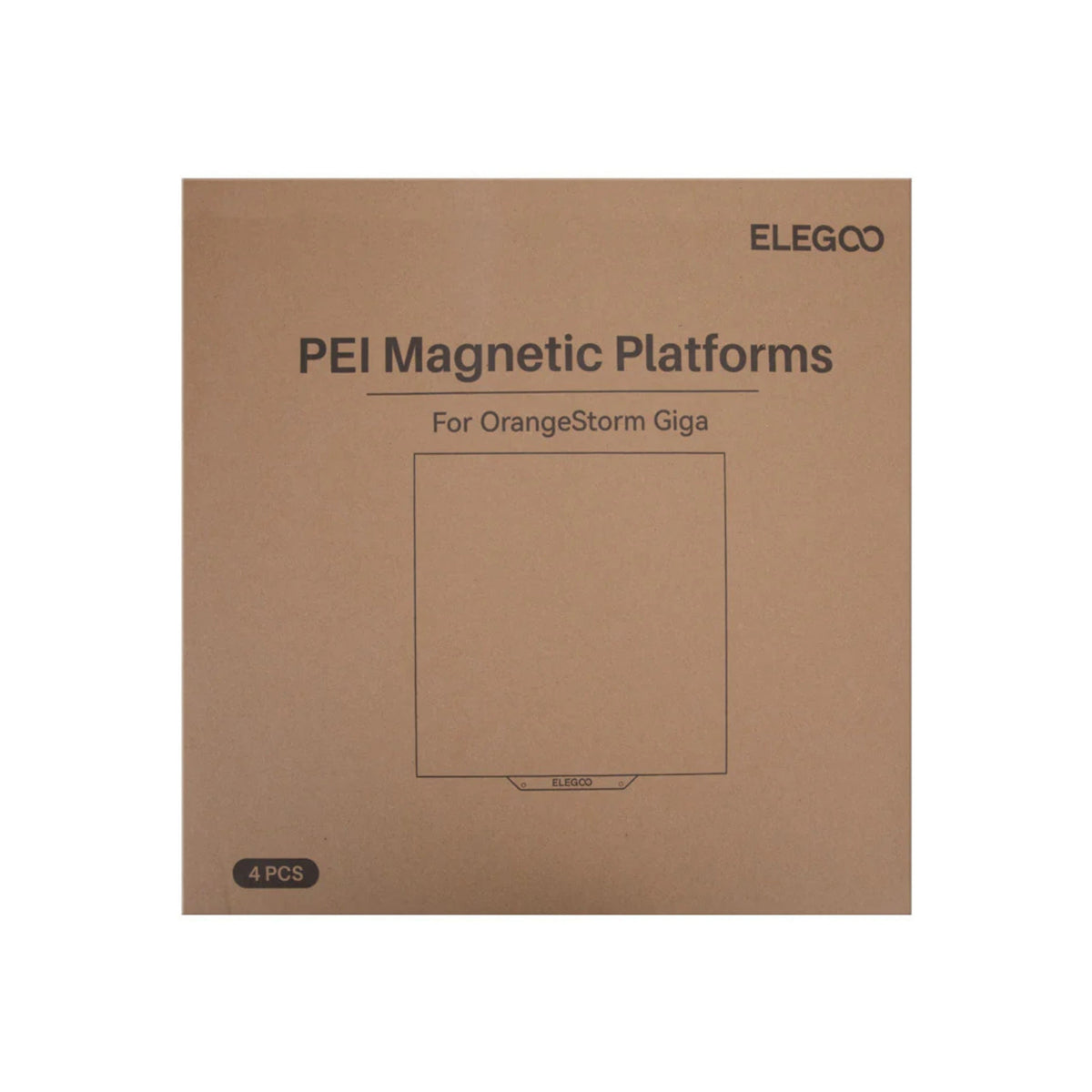 Elegoo - OrangeStorm Giga - Kit de Plateaux d'Impression PEI (Build Plate)