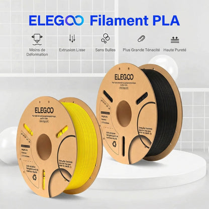 Elegoo - PLA - Noir (Black) - 1,75 mm - 1 kg - RFID