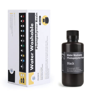 Pack ELEGOO - 6x Résine Water Washable - Noir (Black) - 1 kg