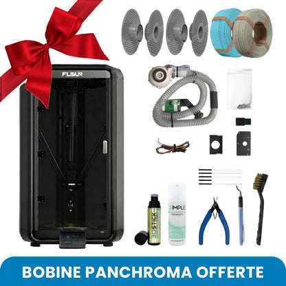 Pack FLsun T1 avec Silencieux + 2 Bobines avec Bobine Panchroma  Offerte