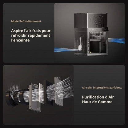 Flashforge - Creator 5 Pro - Imprimante 3D Fermée Multi-Couleurs à 4 Têtes d'Impression