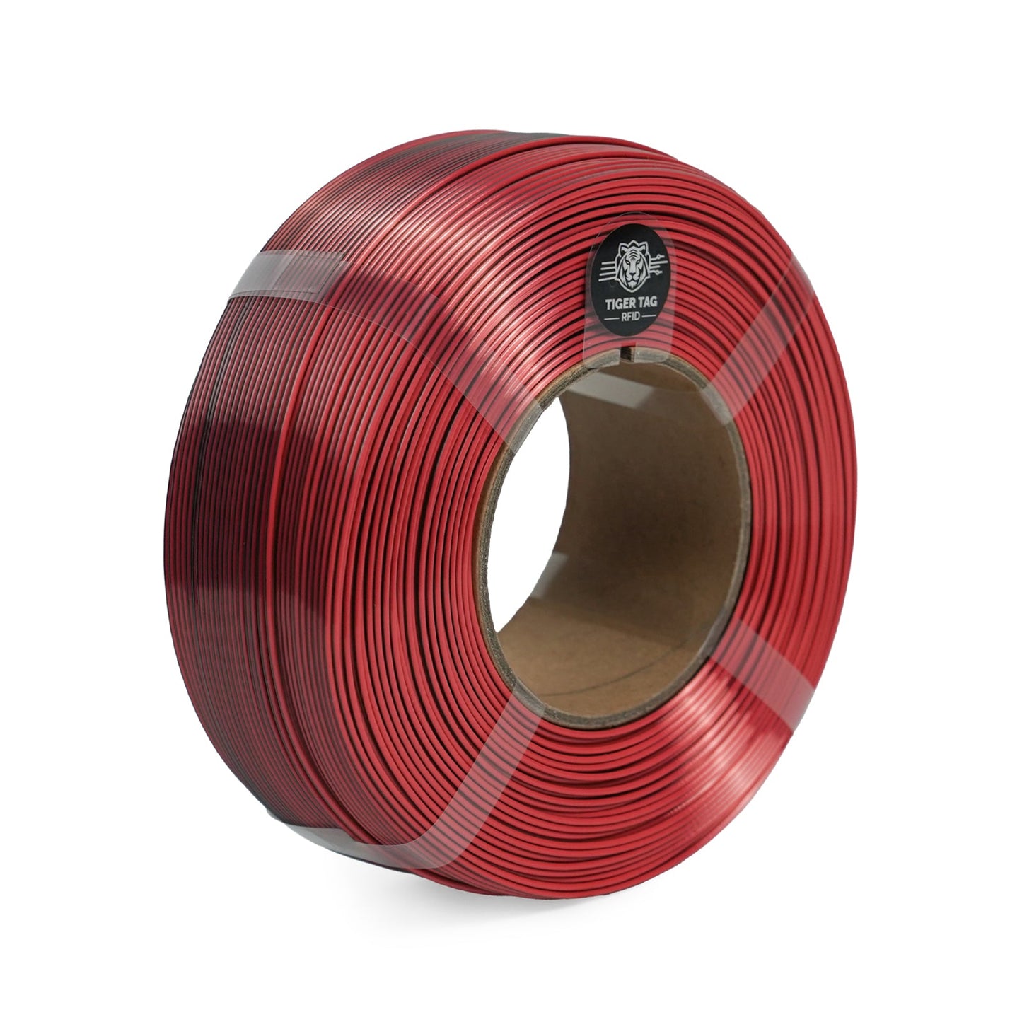 R3D - Silk Dual Color - Noir & Rouge (Black-Red) - 1,75 mm - 1 kg Refill avec RFID TigerTag