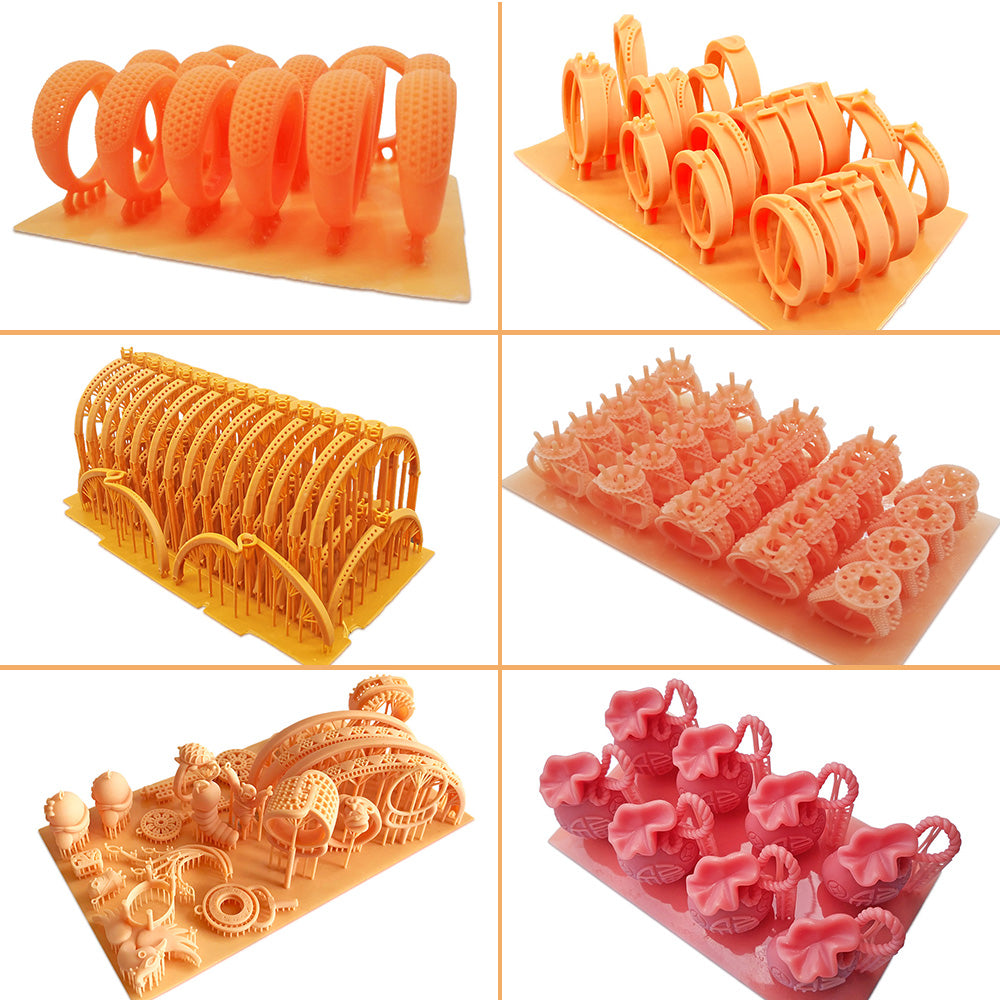 Six exemples de Print possibles avec la Résine High Temperature de Jamg He