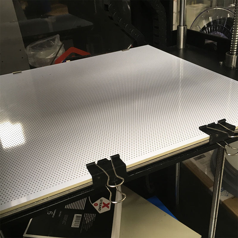 Improve3D - Raise3D - Série N/Pro2 - Plateau Perforé V2 Compatible - 340 x 330 mm, Accessoires Raise3D, Improve3D