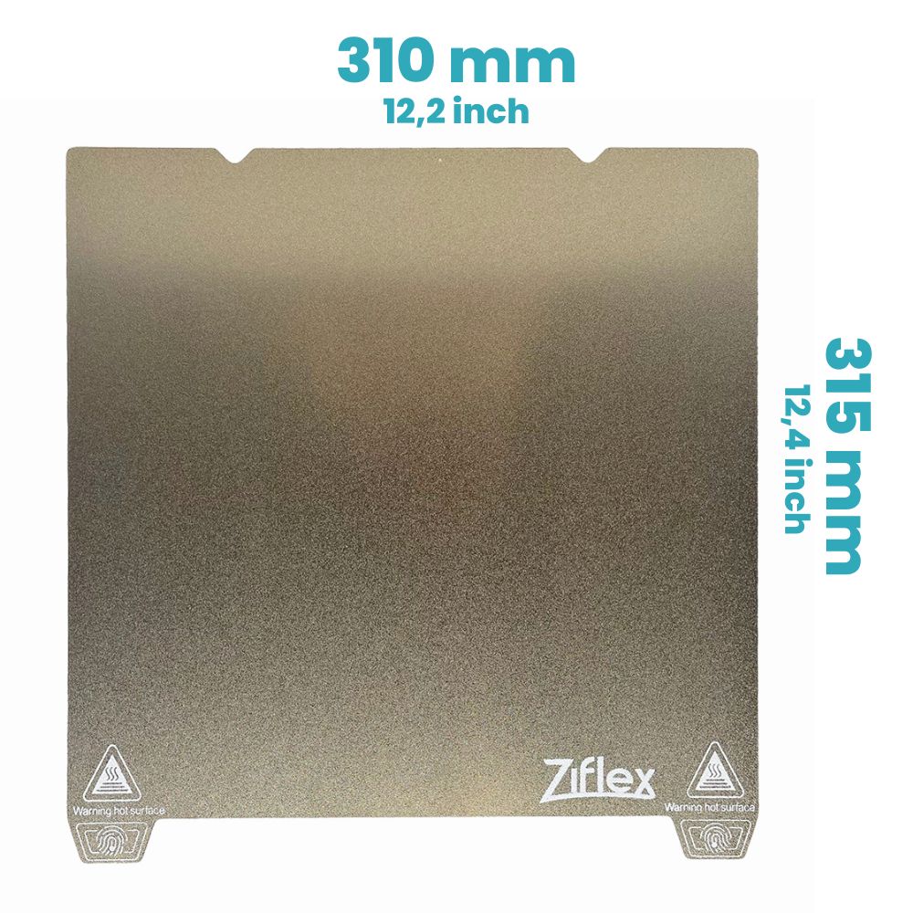 Ziflex - Plateau Flexible PEI 310 x 315 mm Textured - Creality K1 Max