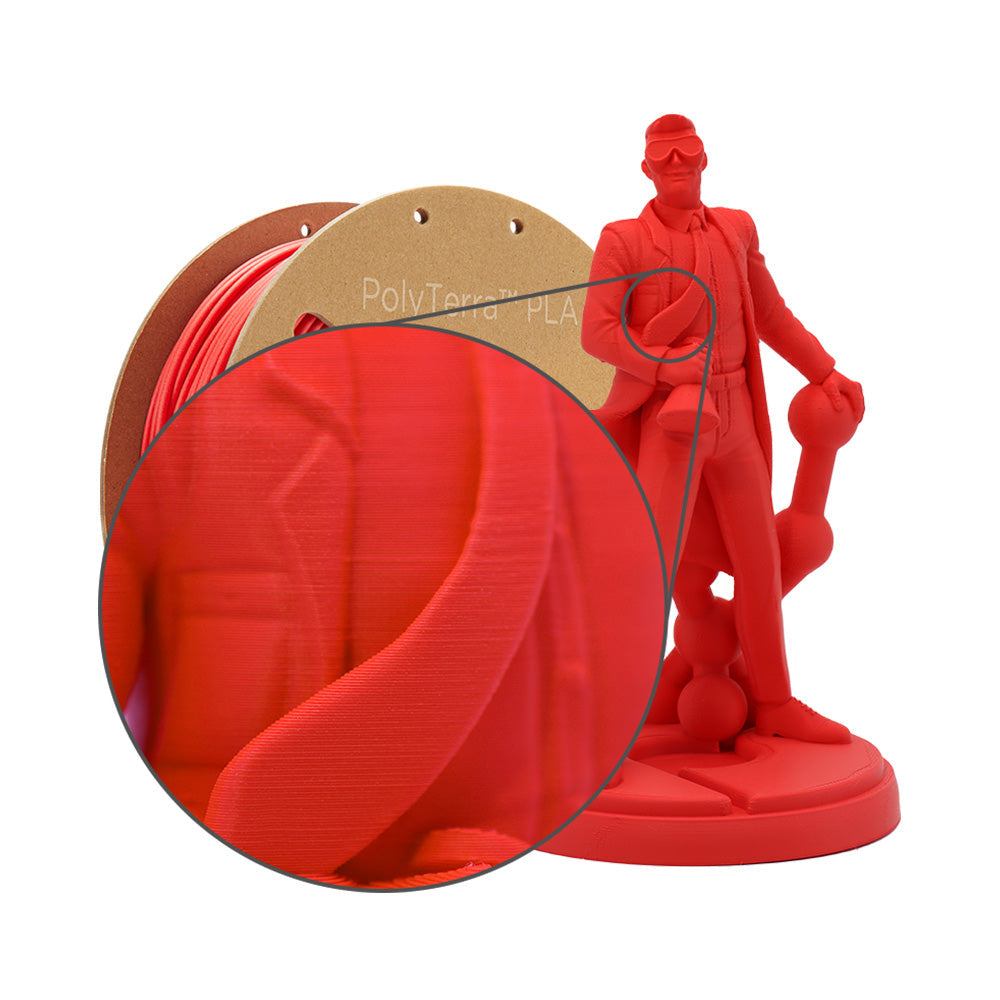 Polymaker - PolyTerra PLA - Rouge Lave (Lava Red) - 1.75 mm - 1 kg