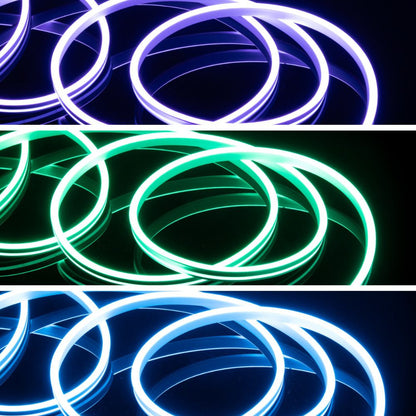 Lotronic - Bande LED IP65 Néon - RGB - 5 m - 3 pièces couleurs