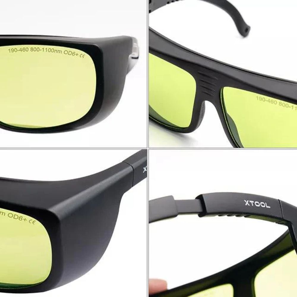 xTool - Lunettes de Sécurité pour Laser - 190nm-460nm & 800nm-1100nm