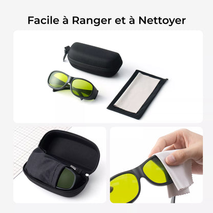 xTool - Lunettes de Sécurité pour Laser - 190nm-460nm & 800nm-1100nm