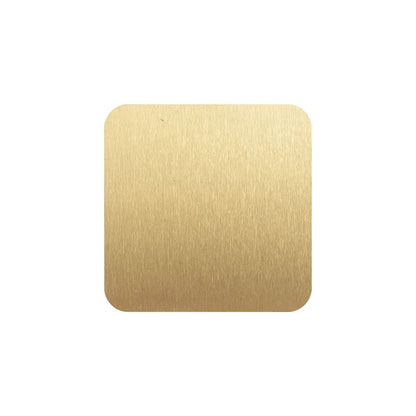 MissKraft - Sublimation - 5 Sous-verres en Acier Carré - Or Mat