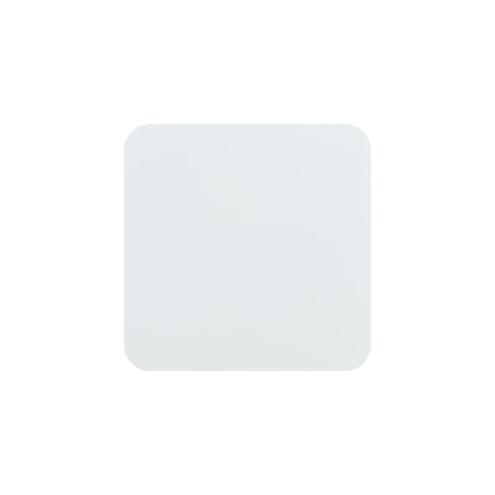 MissKraft - Sublimation - Lot de 5 Sous-verres en Acier Carré - Blanc Mat