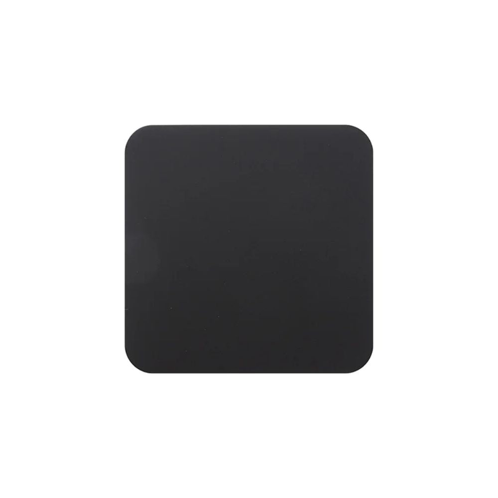 MissKraft - Sublimation - Lot de 5 Sous-verres en Acier Carré - Noir Mat