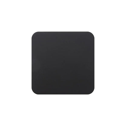 MissKraft - Sublimation - Lot de 5 Sous-verres en Acier Carré - Noir Mat