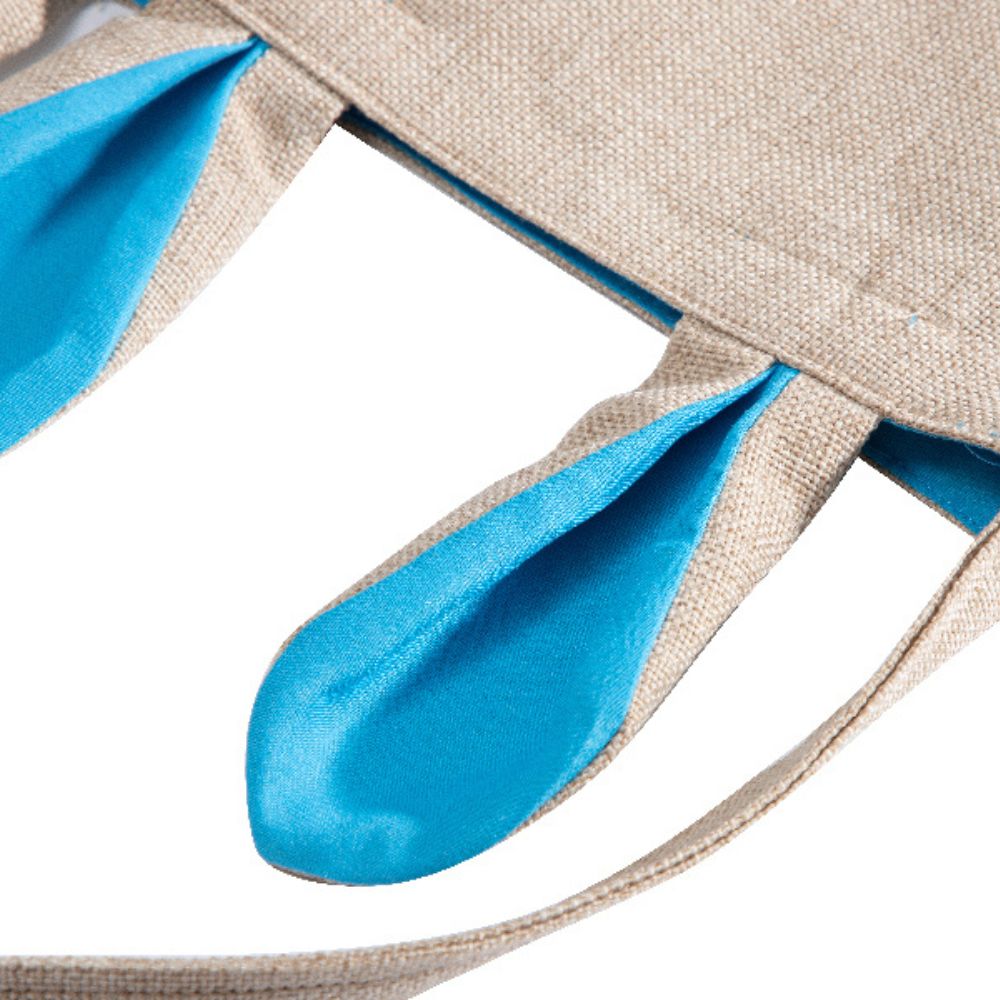 MissKraft - Sublimation - Sac Lapin de Pâques - Bleu oreilles