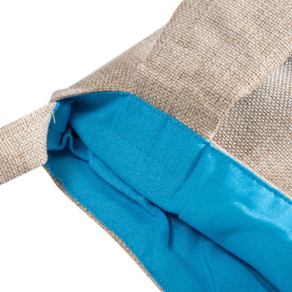 MissKraft - Sublimation - Sac Lapin de Pâques - Bleu doublure