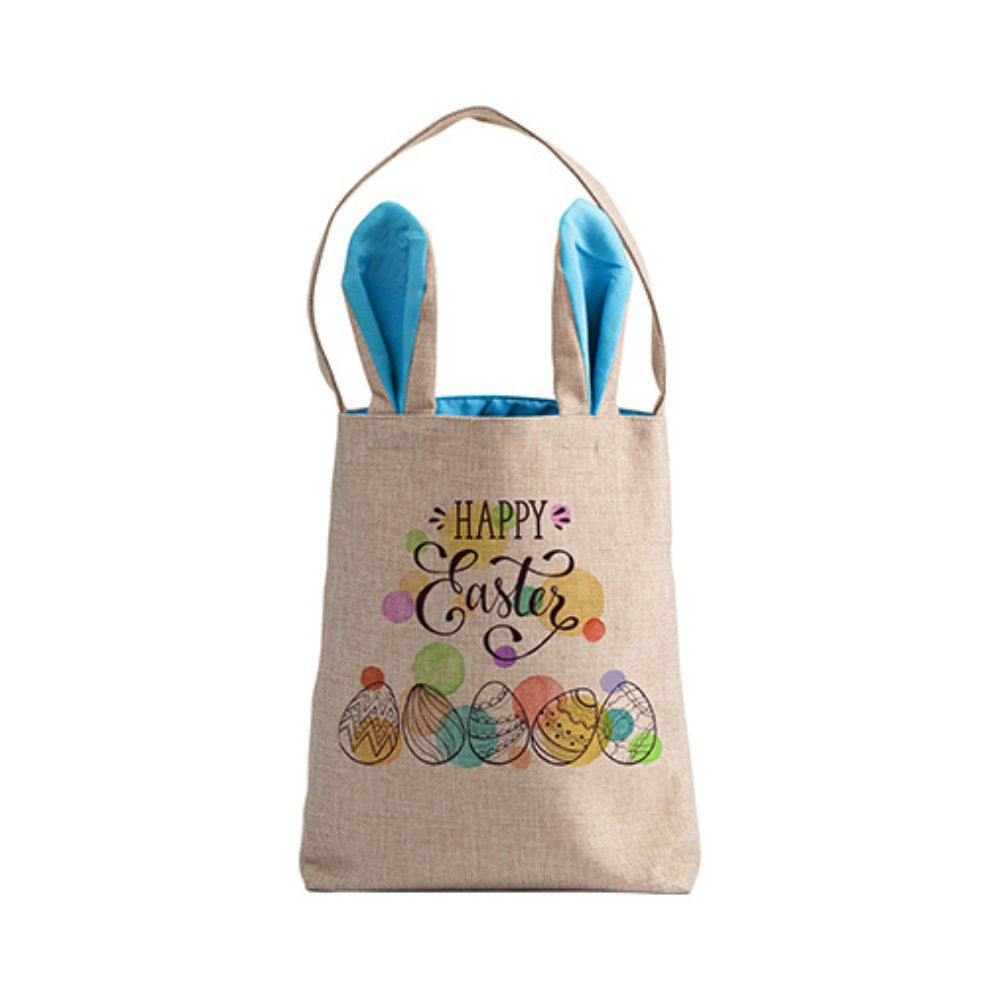 MissKraft - Sublimation - Sac Lapin de Pâques - Bleu personnalisé
