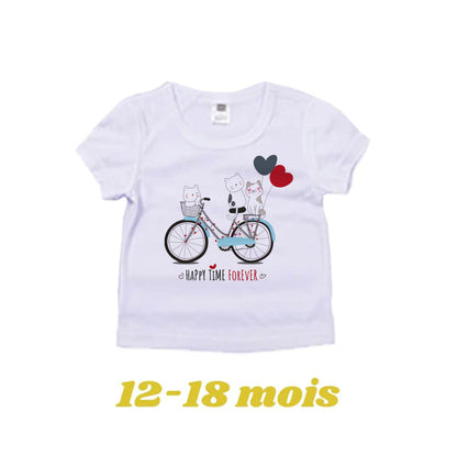 MissKraft - Sublimation - T-shirt Bébé - Blanc - 12/18 mois sublimé