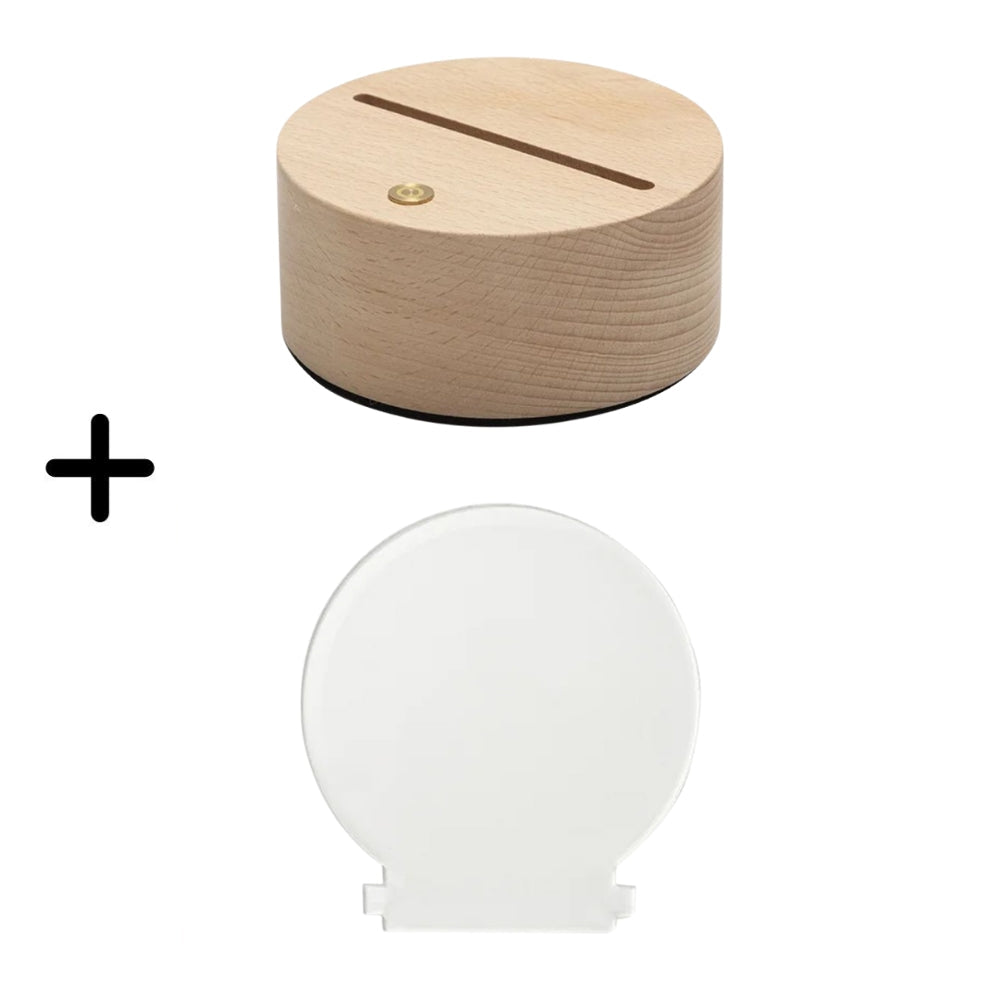 MissKraft - 10  Lampes Rondes Personnalisables en Sublimation - 3 couleurs blanches