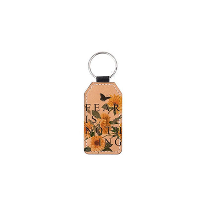 Craft Express -  4 Porte-clés Rectangulaires pour sublimation - Marron