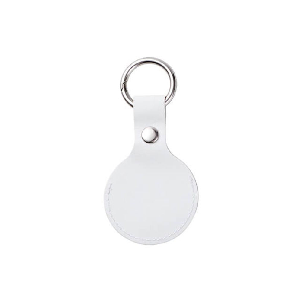 MissKraft - Sublimation - Porte-clés en cuir / étui AirTag  - Blanc