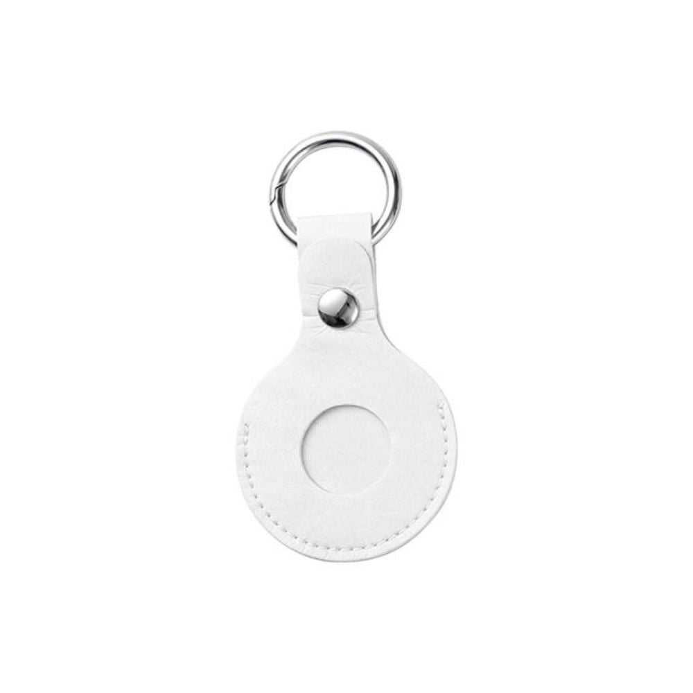 MissKraft - Sublimation - Porte-clés en cuir / étui AirTag  - Blanc
