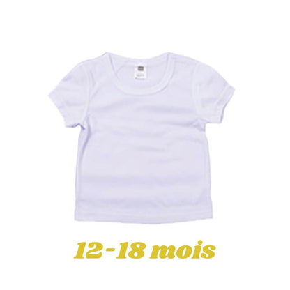 MissKraft - Sublimation - T-shirt Bébé - Blanc - 12/18 mois