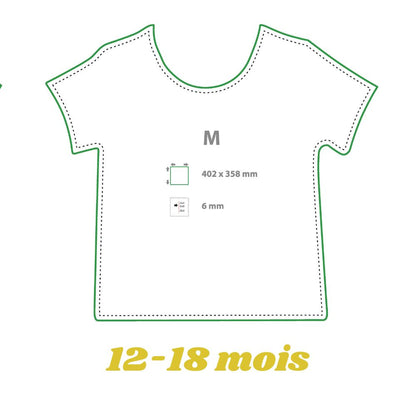 MissKraft - Sublimation - T-shirt Bébé - Blanc - 12/18 mois