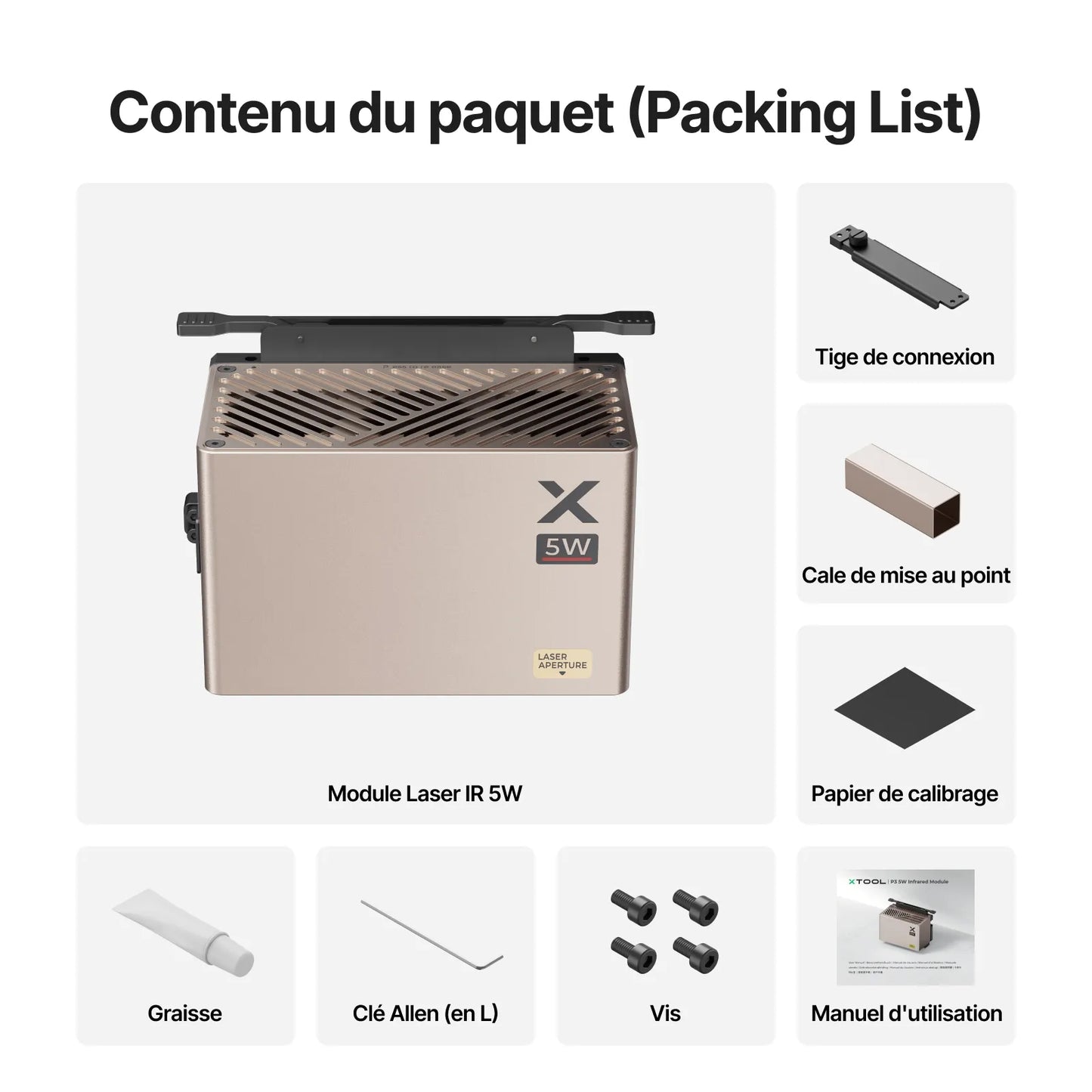 xTool - P3 - Module Laser Infrarouge (IR) - 5W