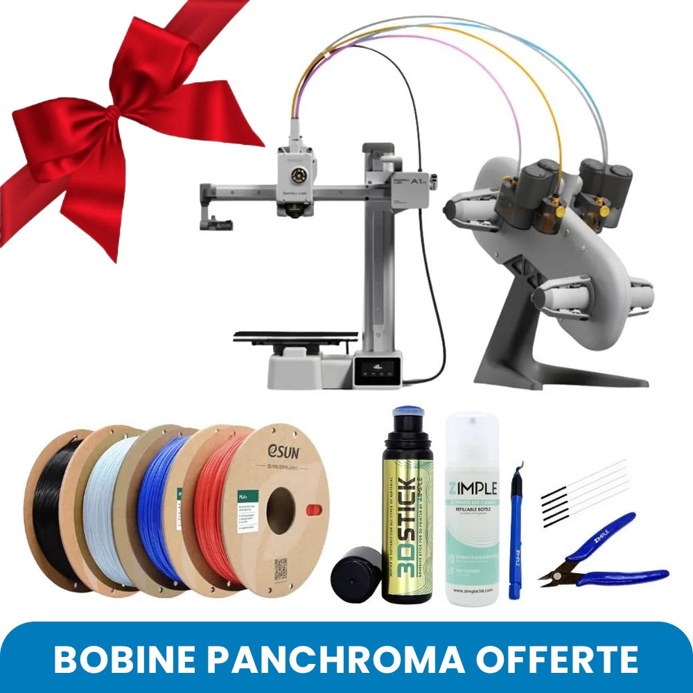 Pack Starter - Bambu Lab A1 Mini Combo avec Bobine Panchroma Offerte