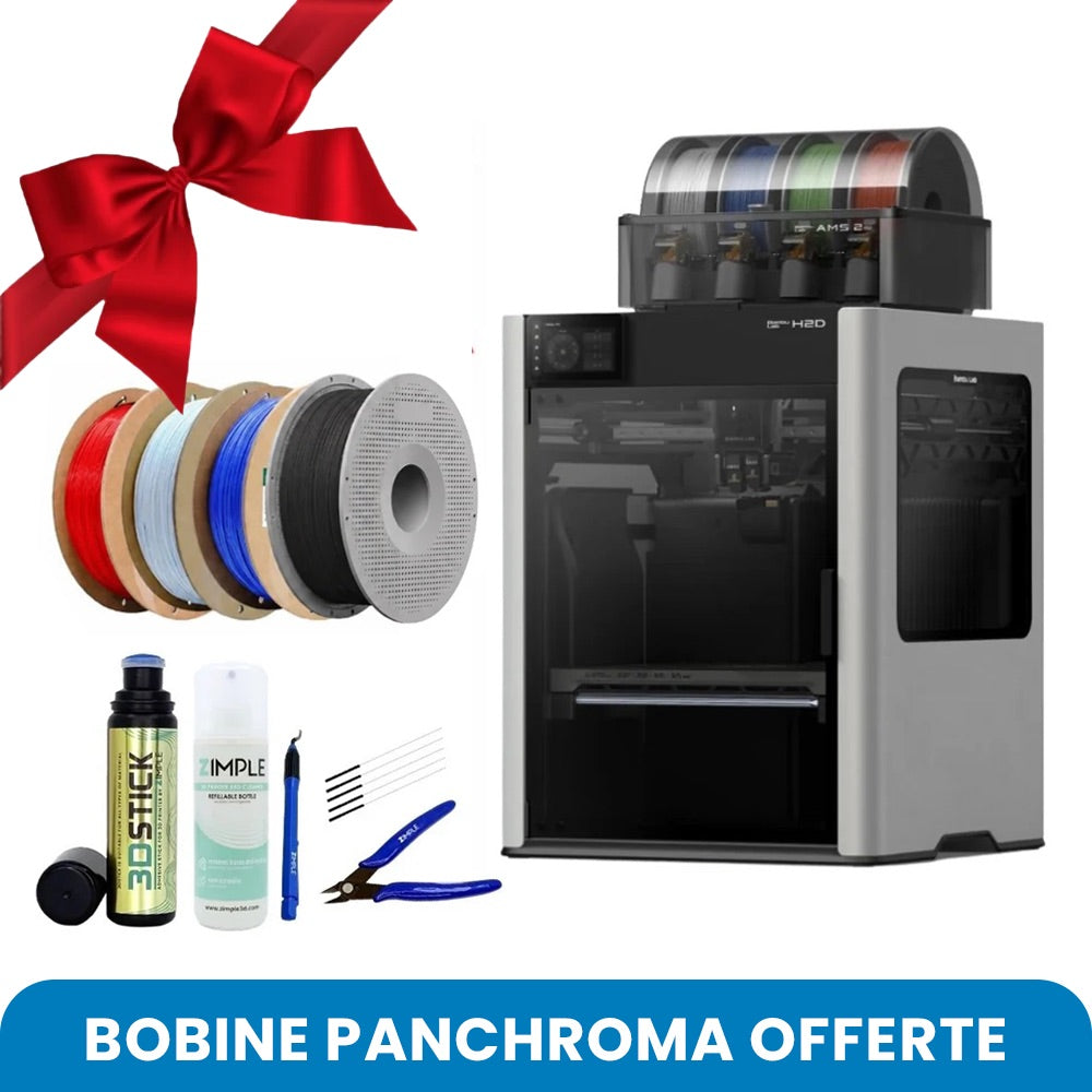 Pack Starter - Bambu Lab H2D Combo avec Bobine Panchroma Offerte