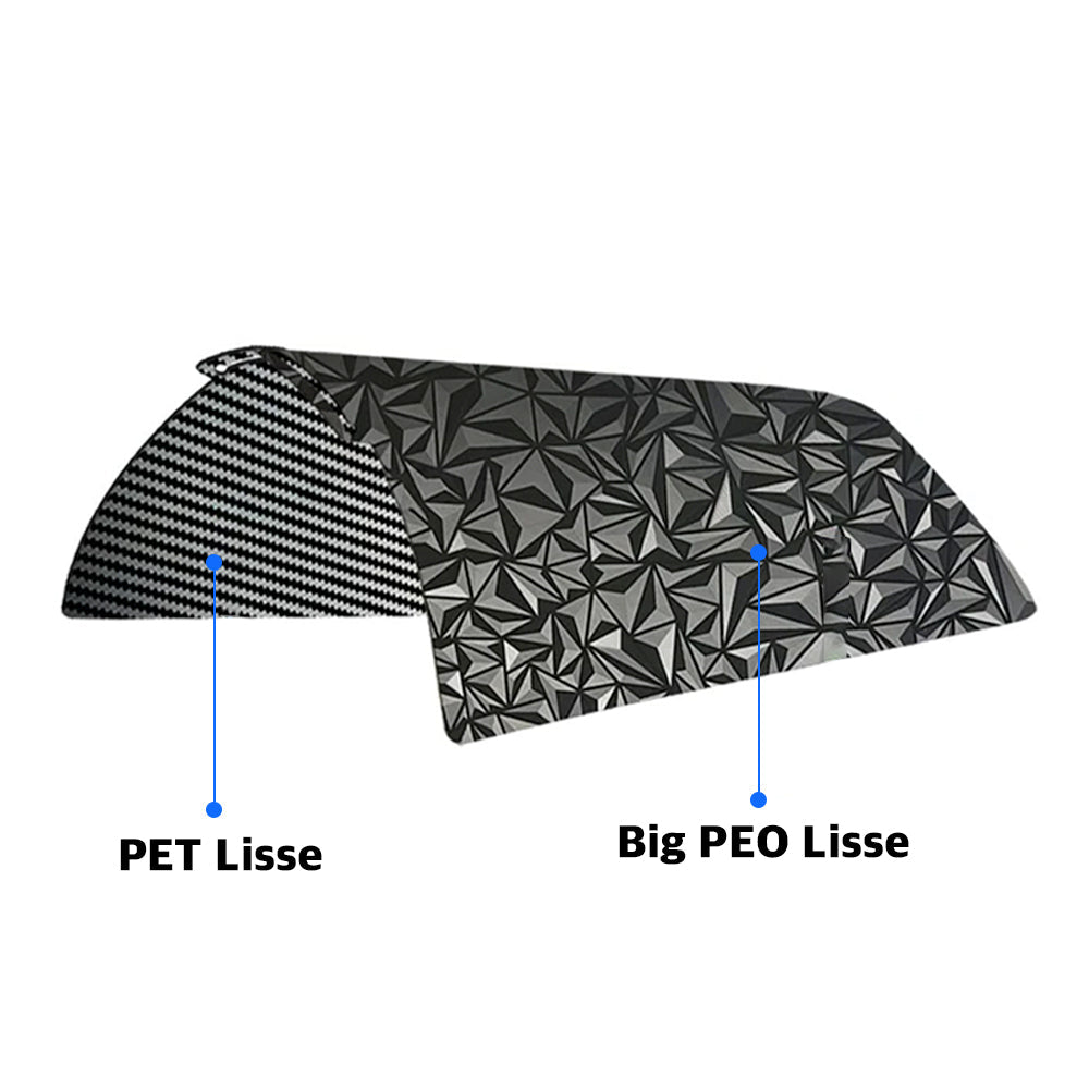 Ziflex - Plateau d'Impression pour Bambu Lab - Big PEO & PET Smooth - 257 x 257 cm