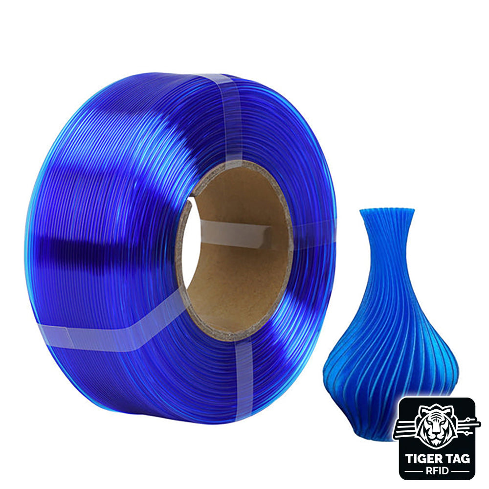 R3D - PLA High-speed - Bleu Transparent (Transparent Blue) - 1,75 mm - 1 kg Refill avec RFID TigerTag
