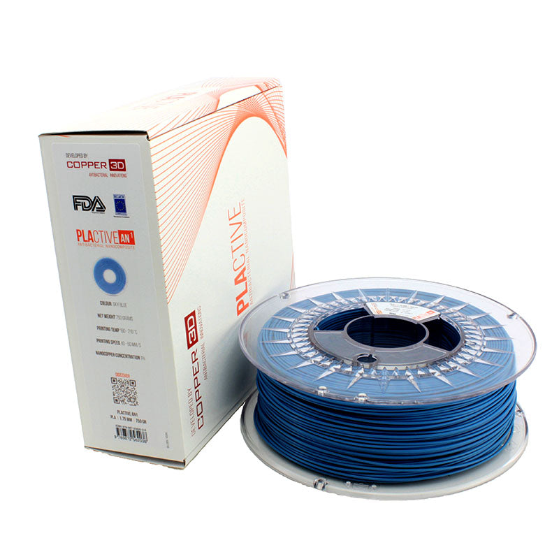 Copper3D - PLActive - Bleu ciel (Sky Blue) - 1.75mm - 750gr, Filament, Copper3D