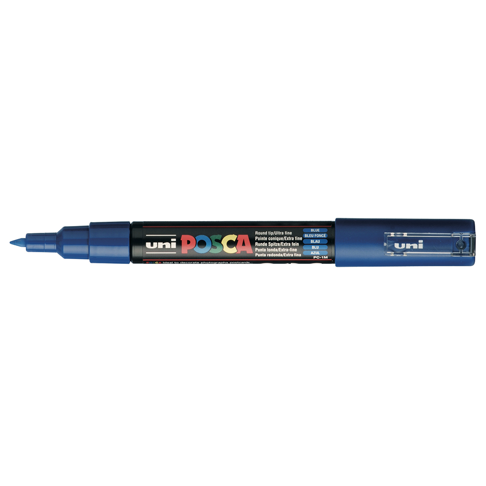 POSCA - Marqueur Pointe Conique Extra Fine - Bleu Foncé