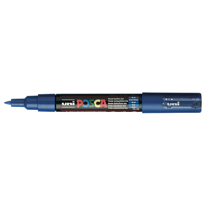 POSCA - Marqueur Pointe Conique Extra Fine - Bleu Foncé