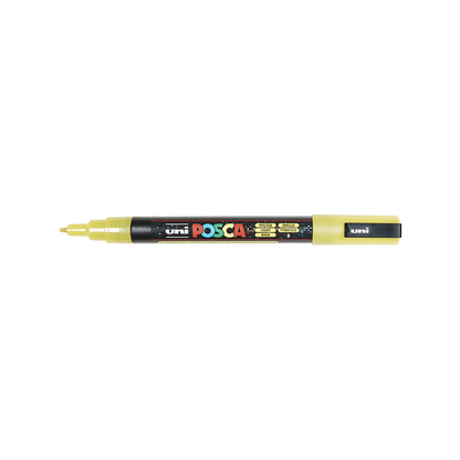 POSCA - Marqueur Pointe Conique Fine - Jaune Pailleté