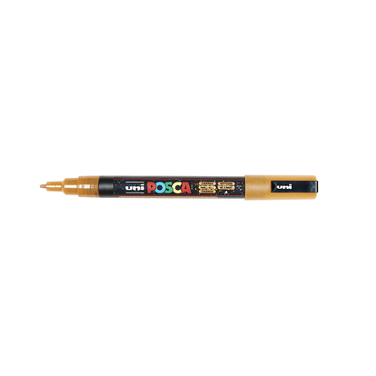 POSCA - Marqueur Pointe Conique Fine - Orange Pailleté