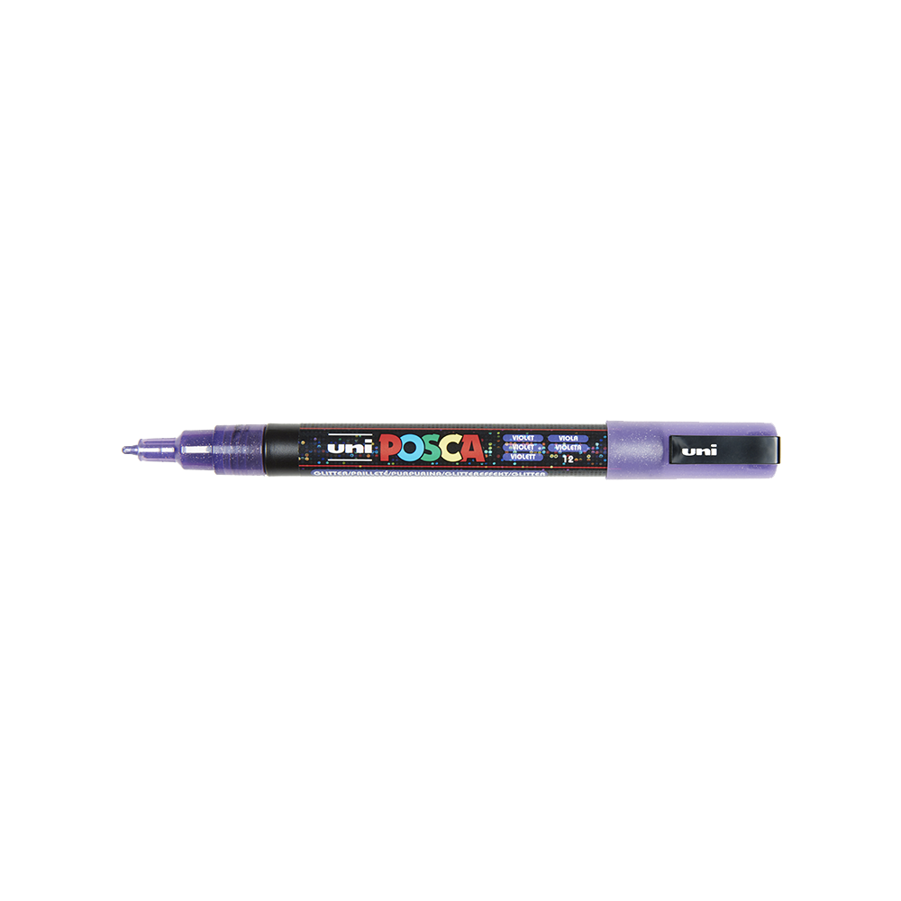POSCA - Marqueur Pointe Conique Fine - Violet Pailleté
