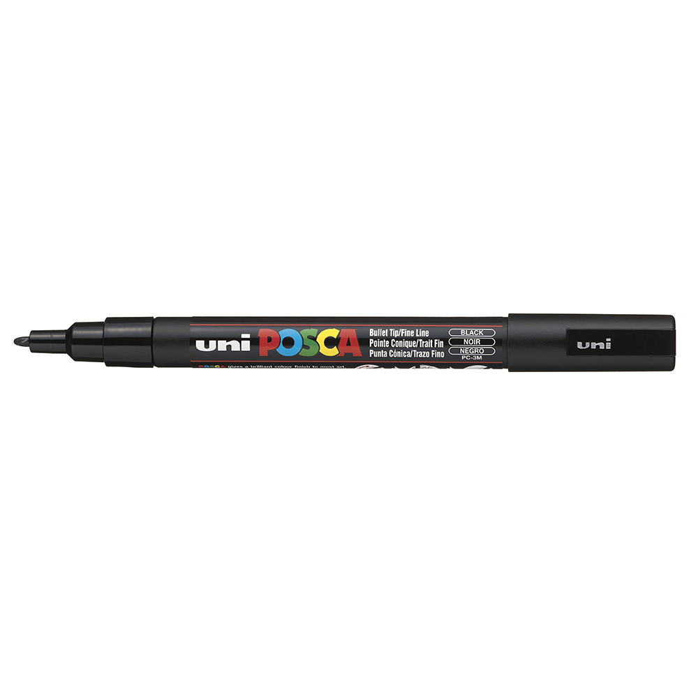 POSCA - Marqueur Pointe Conique Fine - Noir