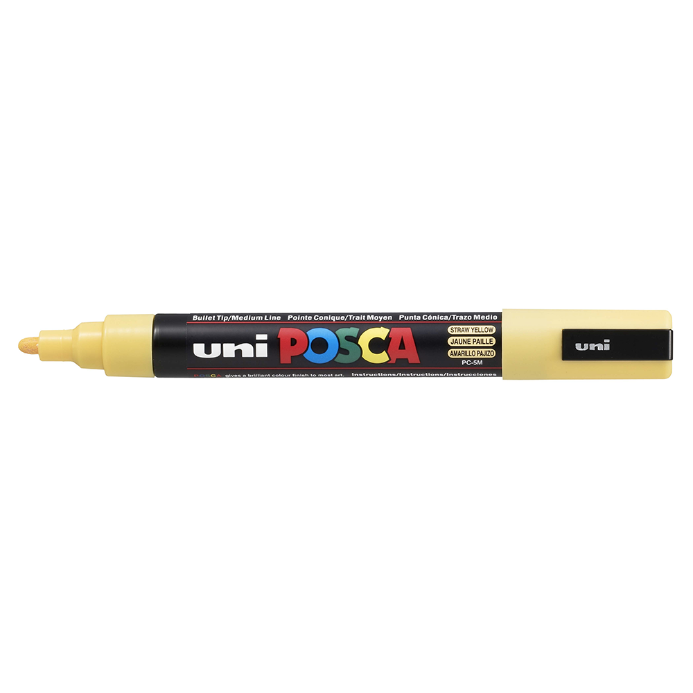 POSCA - Marqueur Pointe moyenne - Jaune Paille