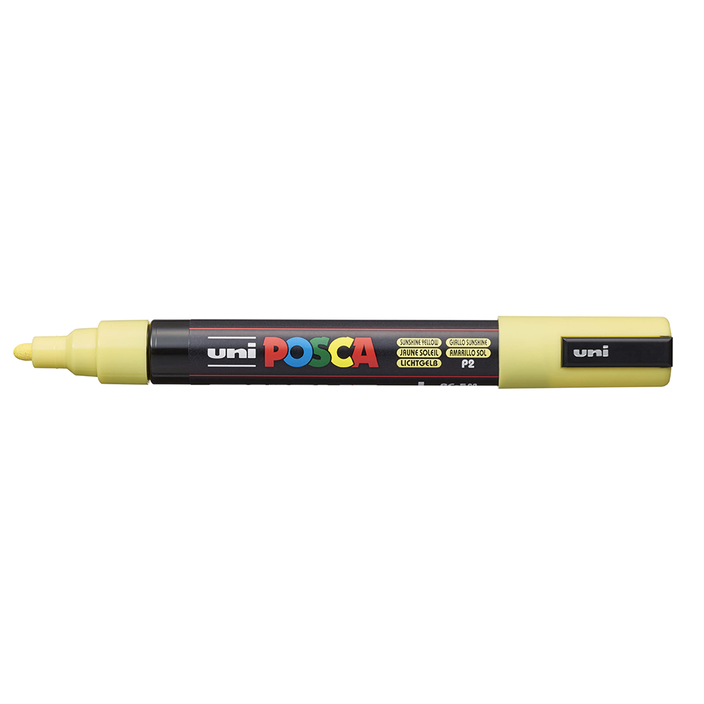 POSCA - Marqueur Pointe Conique Moyenne - Jaune Soleil